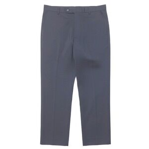 Sansabelt Classic Pants Blue Flat Front Comfort Waist Travel Office Golf 38x26